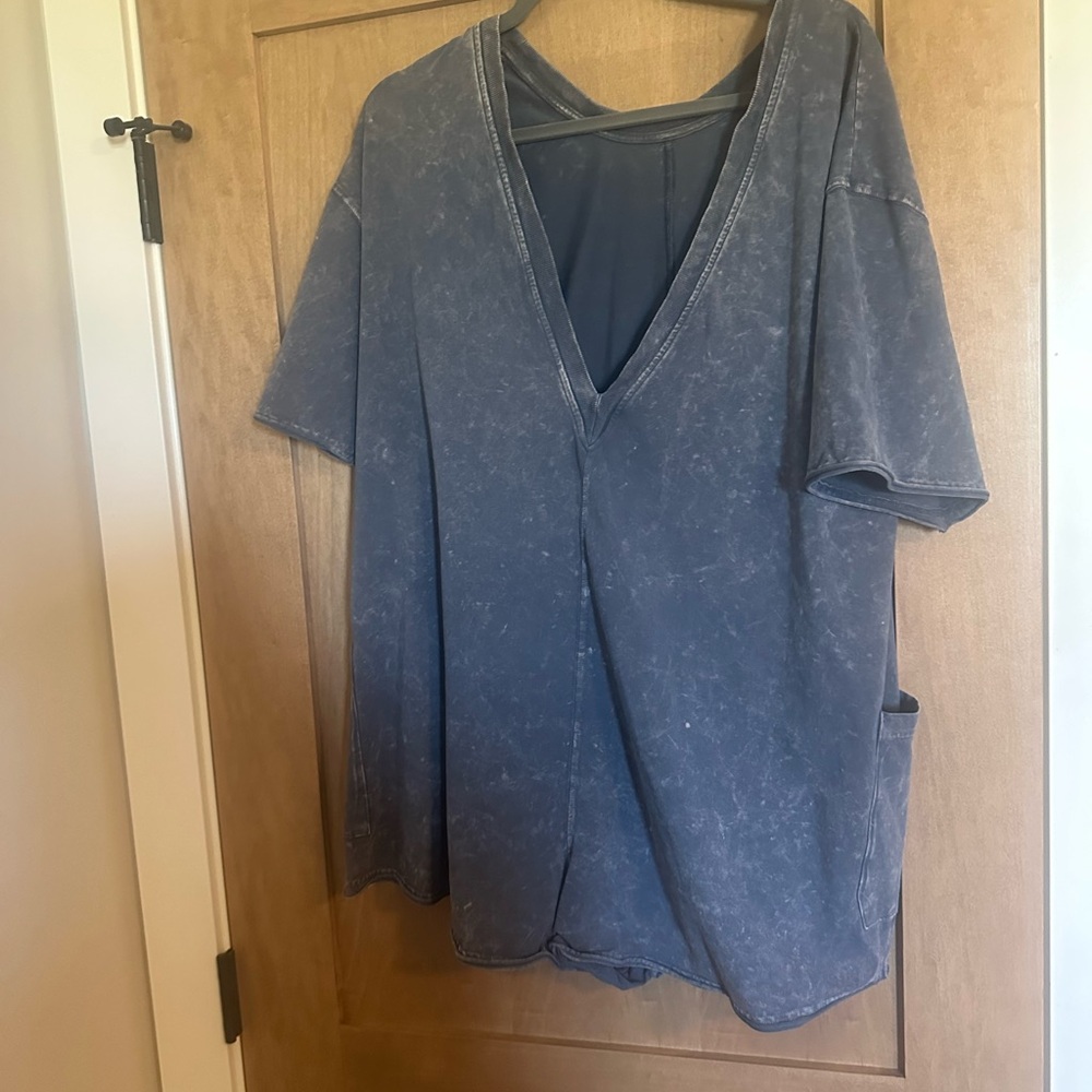 Free People movement hot shot tee romper